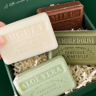 Aloe Vera Argan Oil  Olive Oil  Honey French Soap Gift Set
