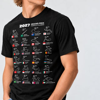 F1 2027 Race Calendar T-Shirt