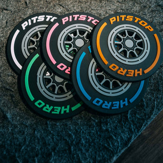 f1 racing wheel coaster formula 1 motorsport gift for him or he