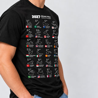 F1 2027 Race Calendar T-Shirt