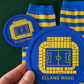 Leeds Lucky Football Socks and Coasters