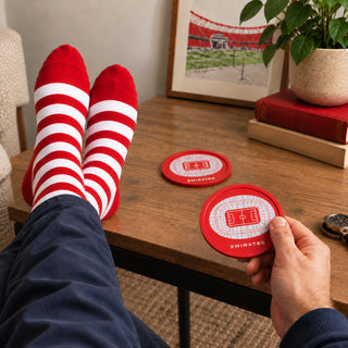 Arsenal Lucky Socks Football Gift Set with Stadium Coasters