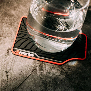 car floor mat style drink coasters set