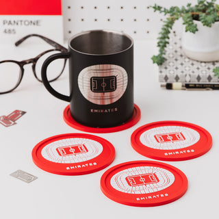 Arsenal Football Club Emirates Stadium coaster set with mug, premium gift for Arsenal fans