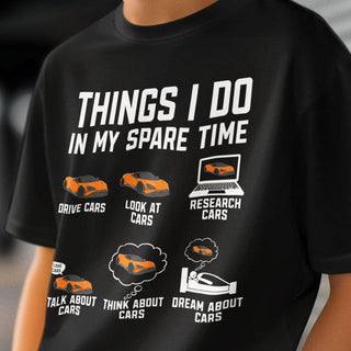 funny car t-shirt things i do in my spare time gift