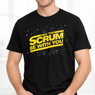 funny rugby t-shirt may the scrum be with you