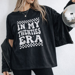 In My Twenties Era t-shirt made from premium organic cotton, hand-printed birthday gift tee for women