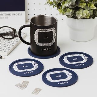 Lord's Cricket Ground PVC coaster set for cricket fans
