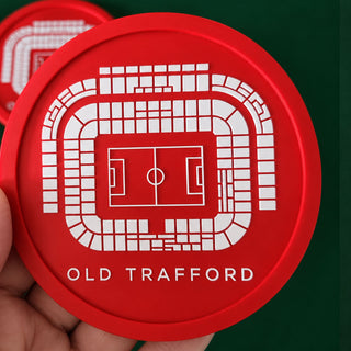 Manchester United Fan Gift Set – Lucky Football Socks & Old Trafford Coasters