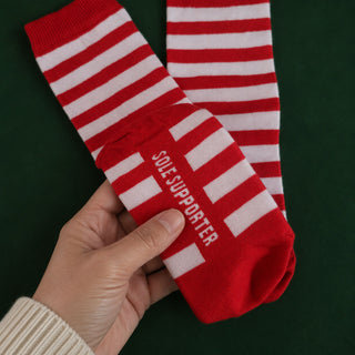 Manchester United Fan Gift Set – Lucky Football Socks & Old Trafford Coasters