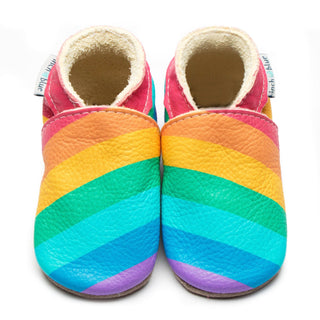 Rainbow Leather Baby Shoes