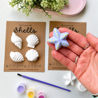 Paint Your Own Shells Kit gift idea for children, teenagers and adults
