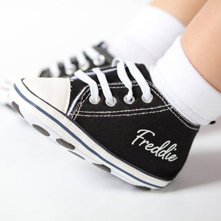 personalised crib baby shoes