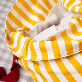 Personalised Yellow Striped Christmas Sack