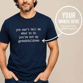 Funny personalised grandparents t-shirt gift