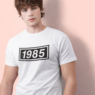 personalised year t shirt custom birthday heavyweight cotton tee any year gift idea