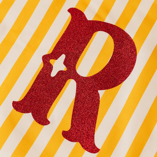 Personalised Yellow Striped Christmas Sack