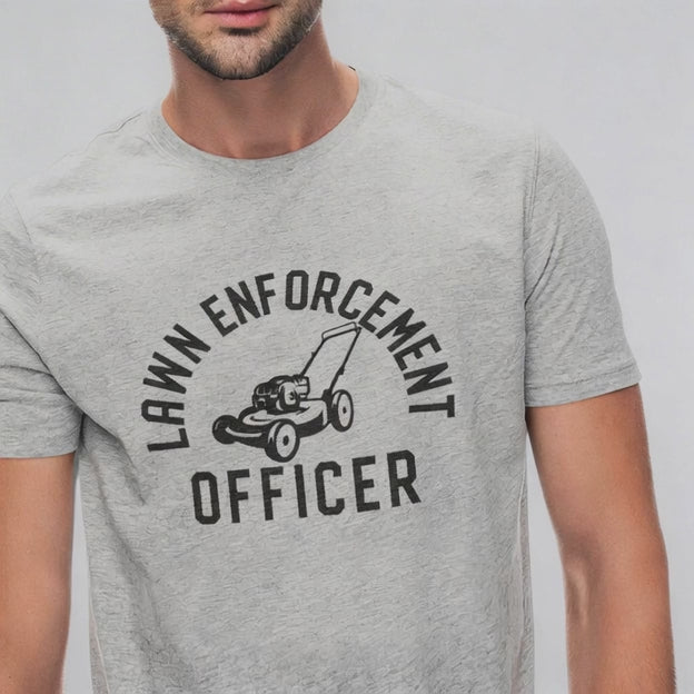 lawn enforcement officer funny gardening t-shirt video