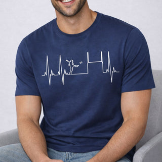 rugby heartbeat t-shirt gift for him