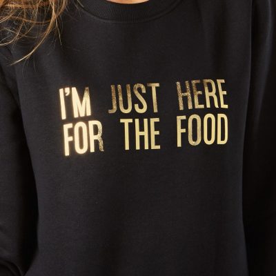 i'm just-here-for-the-food-funny christmas jumper