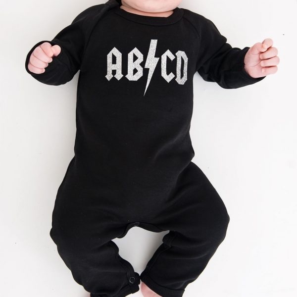 acdc cool rock babygrow