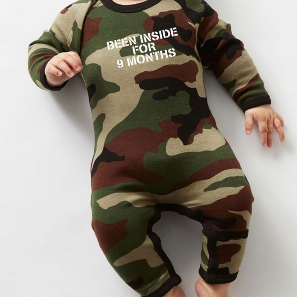 army print cool babygrow