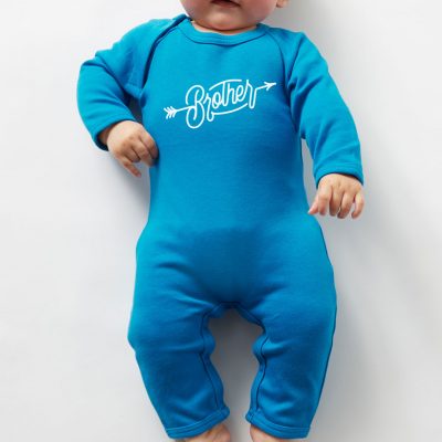 little brother baby romper baby grow